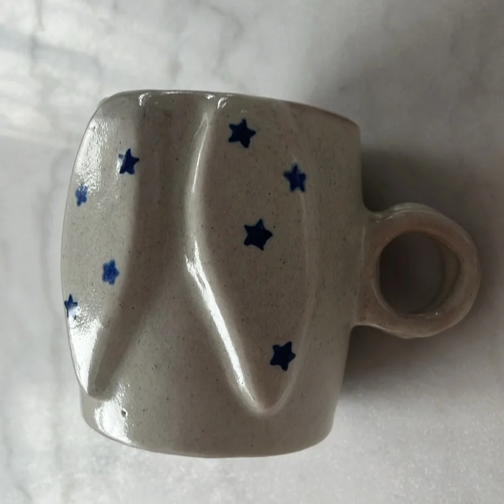 Talavera Pottery Angel Stars Print Cup Uriarte By Patricia Al ate Desinger - Picture 8 of 12